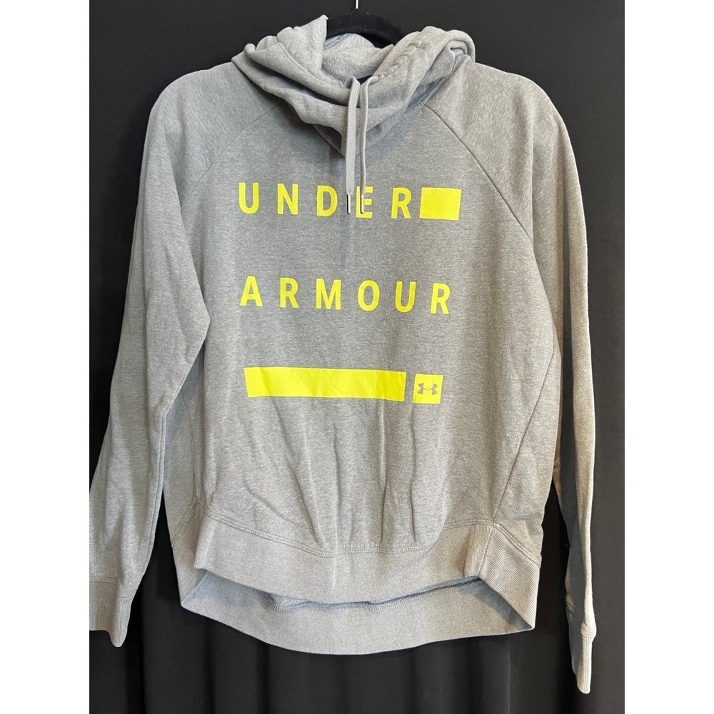 Women's Gray Under Armour Hooded Sweatshirt Size M